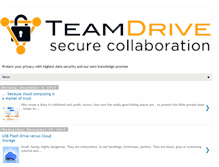 Tablet Screenshot of blog.teamdrive.com